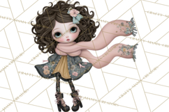 Breast Cancer Warrior Girls Clipart, Strength Beauty Product Image 4
