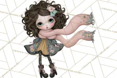 Breast Cancer Warrior Girls Clipart, Strength Beauty Product Image 4