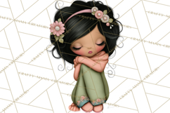 Breast Cancer Warrior Girls Clipart, Strength Beauty Product Image 4