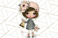 Breast Cancer Warrior Girls Clipart, Strength Beauty Product Image 3