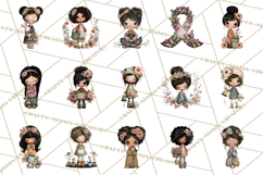 Breast Cancer Warrior Girls Clipart, Strength Beauty Product Image 2
