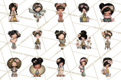 Breast Cancer Warrior Girls Clipart, Strength Beauty Product Image 5