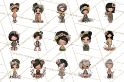 Breast Cancer Warrior Girls Clipart, Strength Beauty Product Image 7