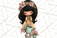 Breast Cancer Warrior Girls Clipart, Strength Beauty Product Image 4