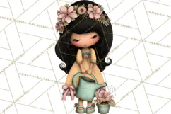 Breast Cancer Warrior Girls Clipart, Strength Beauty Product Image 4