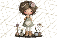 Breast Cancer Warrior Girls Clipart, Strength Beauty Product Image 5