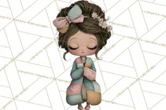 Breast Cancer Warrior Girls Clipart, Strength Beauty Product Image 4
