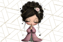 Breast Cancer Warrior Girls Clipart, Strength Beauty Product Image 5