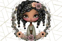 Breast Cancer Warrior Girls Clipart, Strength Beauty Product Image 4