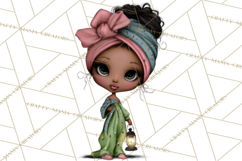 Breast Cancer Warrior Girls Clipart, Strength Beauty Product Image 2
