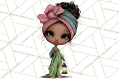 Breast Cancer Warrior Girls Clipart, Strength Beauty Product Image 2