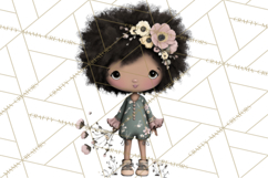 Breast Cancer Warrior Girls Clipart, Strength Beauty Product Image 3