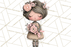 Breast Cancer Warrior Girls Clipart, Strength Beauty Product Image 4