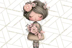 Breast Cancer Warrior Girls Clipart, Strength Beauty Product Image 4