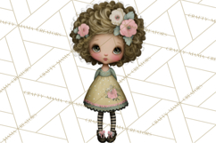 Breast Cancer Warrior Girls Clipart, Strength Beauty Product Image 3