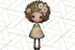 Breast Cancer Warrior Girls Clipart, Strength Beauty Product Image 3