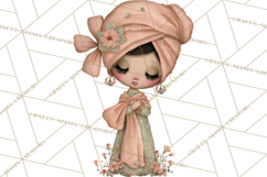Breast Cancer Warrior Girls Clipart, Strength Beauty Product Image 4