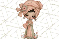 Breast Cancer Warrior Girls Clipart, Strength Beauty Product Image 4