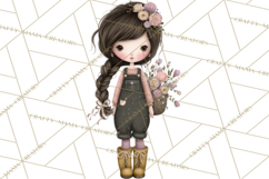 Breast Cancer Warrior Girls Clipart, Strength Beauty Product Image 2