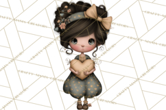 Breast Cancer Warrior Girls Clipart, Strength Beauty Product Image 2