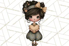 Breast Cancer Warrior Girls Clipart, Strength Beauty Product Image 2