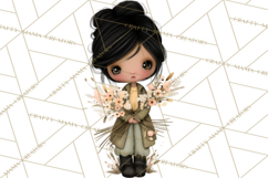 Breast Cancer Warrior Girls Clipart, Strength Beauty Product Image 3