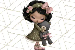 Breast Cancer Warrior Girls Clipart, Strength Beauty Product Image 4