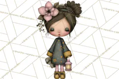Breast Cancer Warrior Girls Clipart, Strength Beauty Product Image 2