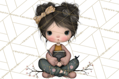 Breast Cancer Warrior Girls Clipart, Strength Beauty Product Image 4