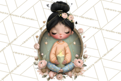 Breast Cancer Warrior Girls Clipart, Strength Beauty Product Image 5