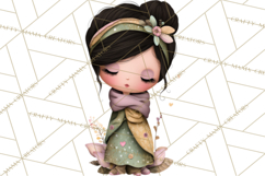 Breast Cancer Warrior Girls Clipart, Strength Beauty Product Image 2