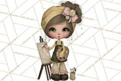 Breast Cancer Warrior Girls Clipart, Strength Beauty Product Image 3