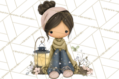Breast Cancer Warrior Girls Clipart, Strength Beauty Product Image 4