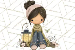 Breast Cancer Warrior Girls Clipart, Strength Beauty Product Image 4