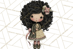Breast Cancer Warrior Girls Clipart, Strength Beauty Product Image 2