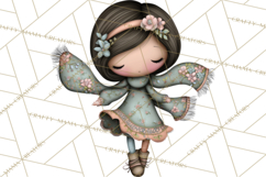 Breast Cancer Warrior Girls Clipart, Strength Beauty Product Image 4