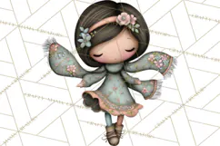 Breast Cancer Warrior Girls Clipart, Strength Beauty Product Image 4