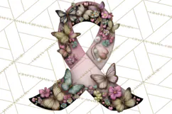 Breast Cancer Warrior Girls Clipart, Strength Beauty Product Image 5