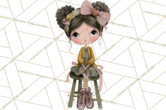 Breast Cancer Warrior Girls Clipart, Strength Beauty Product Image 5