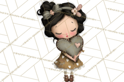 Breast Cancer Warrior Girls Clipart, Strength Beauty Product Image 2
