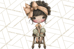 Breast Cancer Warrior Girls Clipart, Strength Beauty Product Image 4