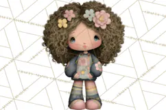Breast Cancer Warrior Girls Clipart, Strength Beauty Product Image 5