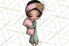 Breast Cancer Warrior Girls Clipart, Strength Beauty Product Image 4