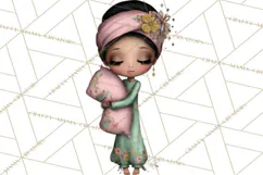 Breast Cancer Warrior Girls Clipart, Strength Beauty Product Image 4