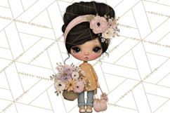 Breast Cancer Warrior Girls Clipart, Strength Beauty Product Image 5