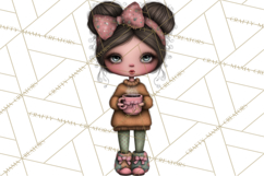 Breast Cancer Warrior Girls Clipart, Strength Beauty Product Image 2