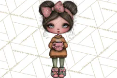 Breast Cancer Warrior Girls Clipart, Strength Beauty Product Image 2