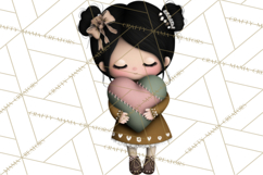 Breast Cancer Warrior Girls Clipart, Strength Beauty Product Image 3