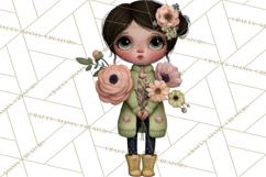 Breast Cancer Warrior Girls Clipart, Strength Beauty Product Image 4