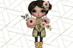 Breast Cancer Warrior Girls Clipart, Strength Beauty Product Image 4